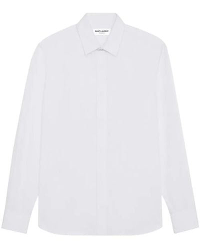Saint Laurent Camicia slim-fit - Bianco