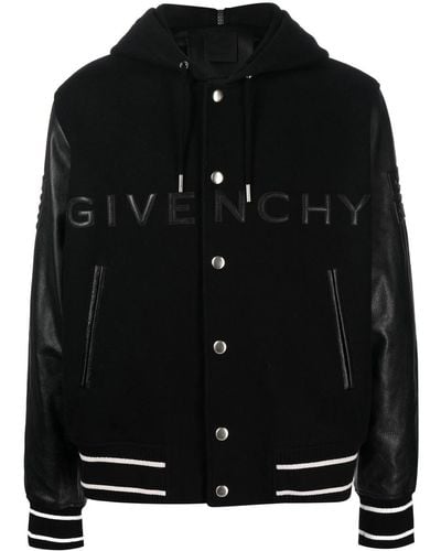 Givenchy Giacca varsity con logo - Nero