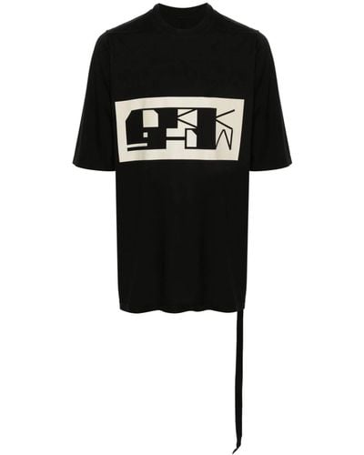 Rick Owens Jumbo Logo-print T-shirt - Black