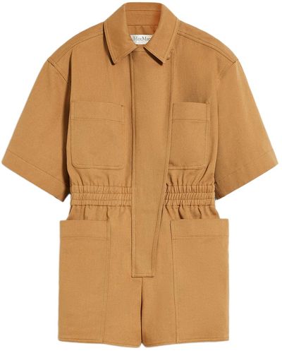 Max Mara Tuta workwear in drill di cotone - Marrone