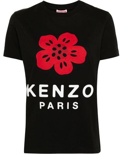 KENZO T-shirt Loose Boke Flower - Black