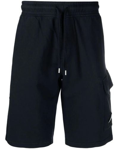C.P. Company Shorts sportivi con applicazione - Blu