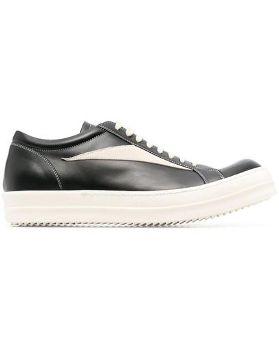 Rick Owens DRKSHDW Sneakersere applicazione in pelle gra - Nero