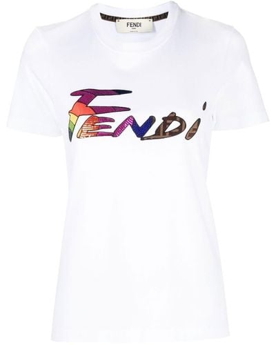 Fendi T-shirt Brush - White