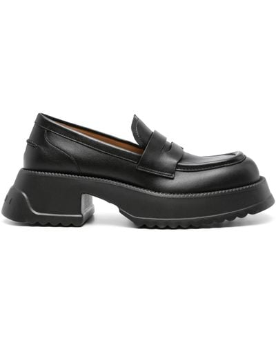 Marni Women Moccasin Shoe - Black