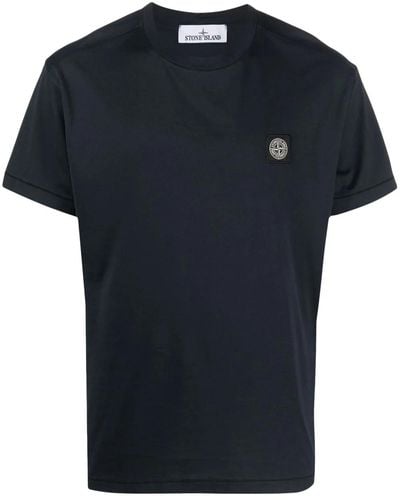 Stone Island T-shirt con logo - Nero