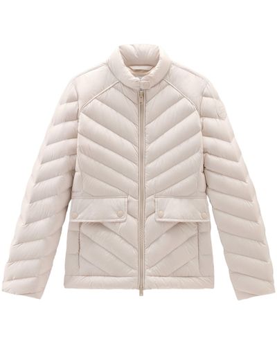 Woolrich Zip-fastening Padded Jacket - Natural