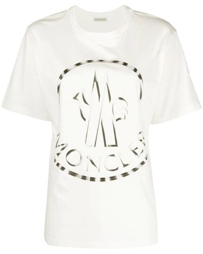 Moncler T-shirt con logo - Neutro