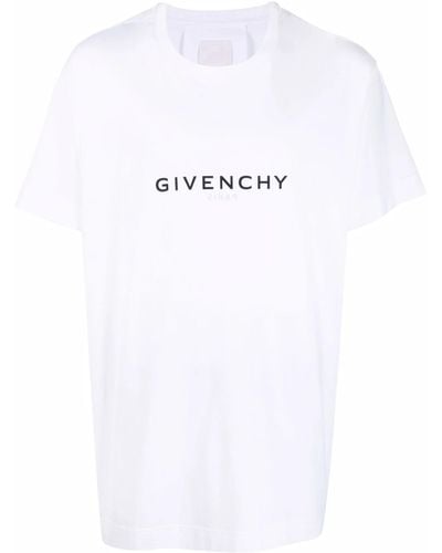 Givenchy T-shirt Oversize Reverse In Cotone - White