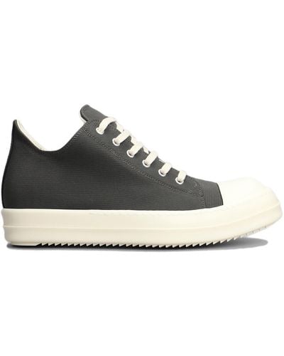 Rick Owens Lido Low Trainers In Cotone - Black