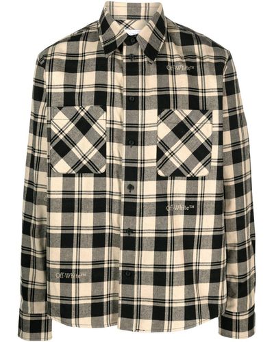 Off-White c/o Virgil Abloh Camicia a quadri - Neutro