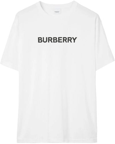 Burberry T-shirt con logo - Bianco