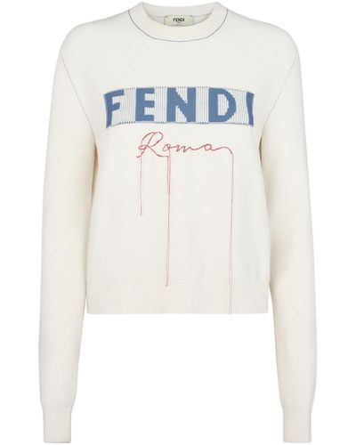 Fendi Pullover roma - Bianco