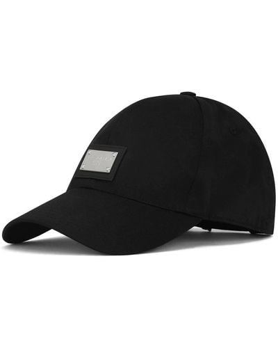 Dolce & Gabbana Cappellino da baseballero con placca regolabile - Nero