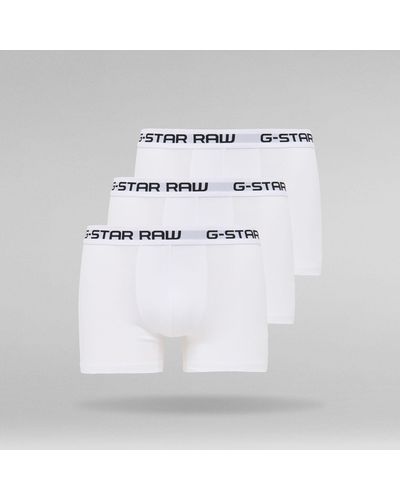 G-Star RAW Lot De 3 Boxers Classic - Blanc