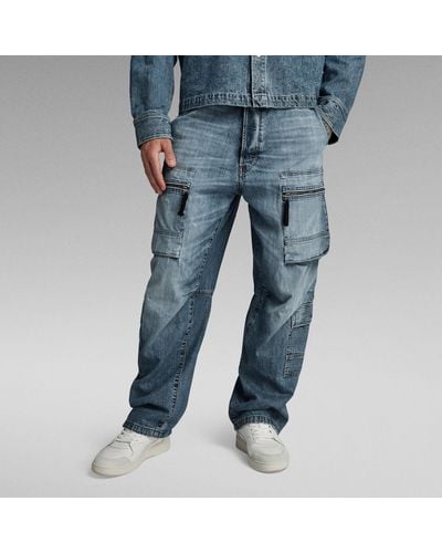 G-Star RAW Multi Pocket Cargo Relaxed Jeans - Blauw