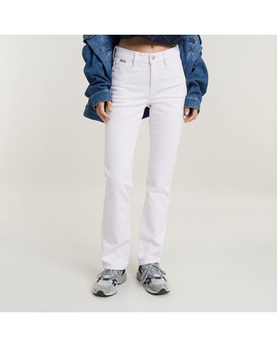 G-Star RAW Strace Straight Jeans - Wit
