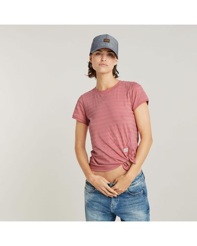G-Star RAW Top Regular Knotted - Rouge