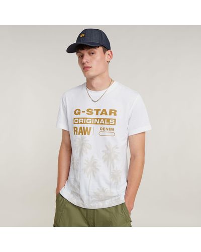 G-Star RAW Palm Originals T-Shirt - Weiß