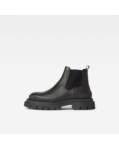 G-Star RAW Bottines Lintell Chelsea Leather - Noir