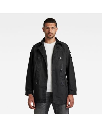 G-Star RAW Trench Double Breasted Loop - Noir