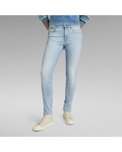 G-Star RAW 3301 Skinny Split Jeans - Blauw
