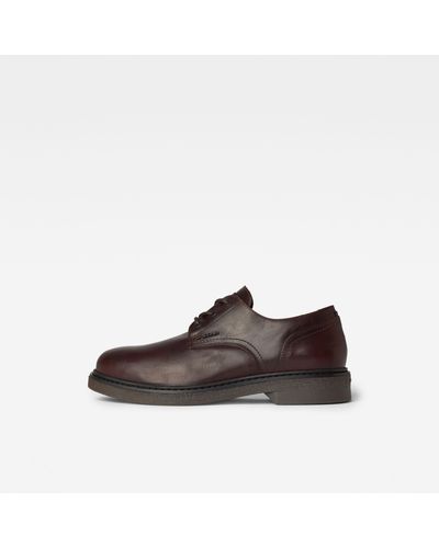 G-Star RAW Chaussures Scutar Derby Leather - Rouge