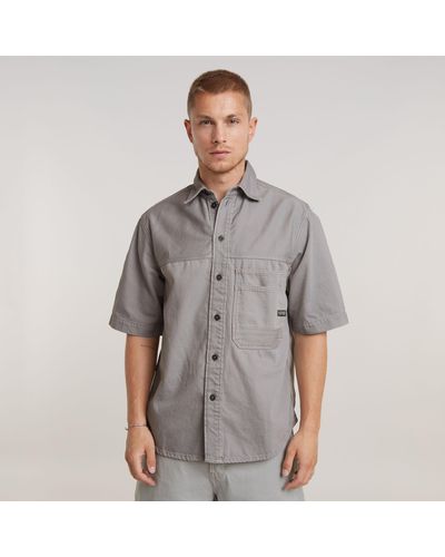 G-Star RAW Chemise Double Pocket Relaxed - Gris