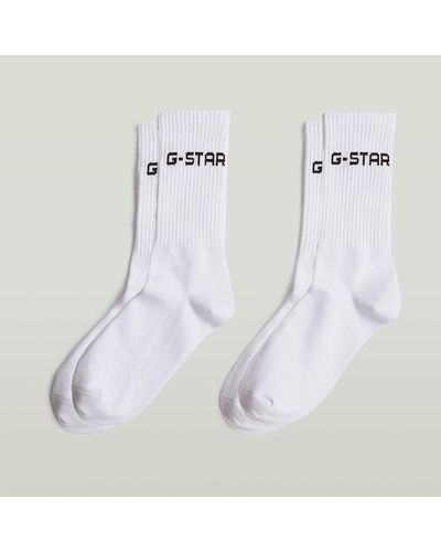 G-Star RAW Sport Socken 2-Pack - Weiß