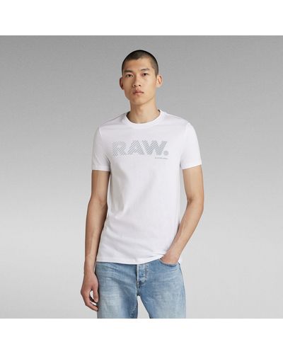 G-Star RAW 3D RAW. Logo Slim T-Shirt - Weiß