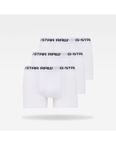 G-Star RAW Lot De 3 Boxers Classiques - Blanc
