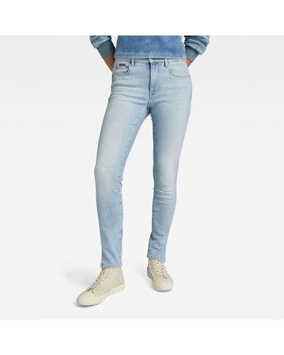 G-Star RAW 3301 Skinny Split Jeans - Blauw