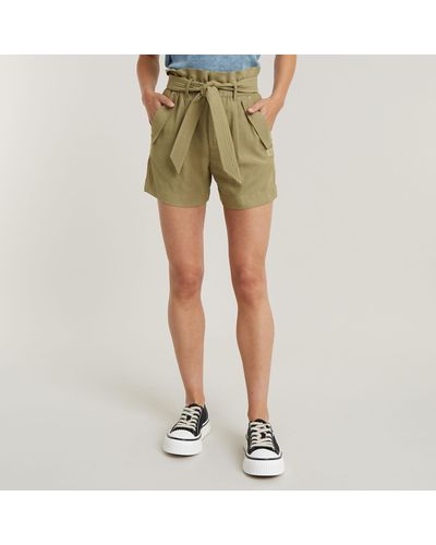 G-Star RAW Paperbag Shorts - Grün