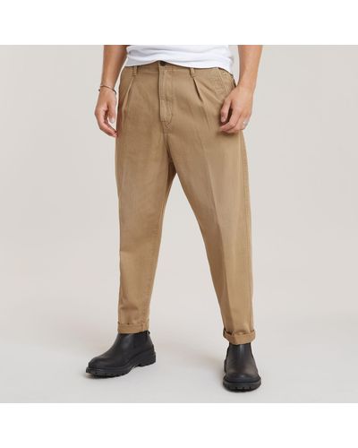 G-Star RAW Pleated Chino Relaxed - Natur