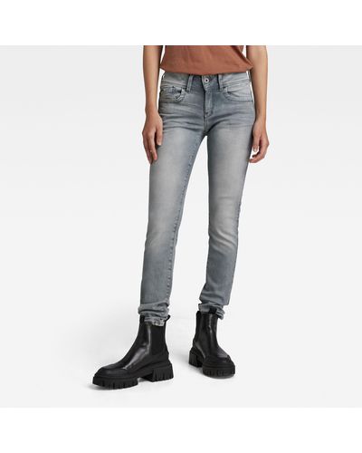 G-Star RAW Lynn Skinny Jeans - Grau