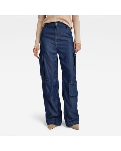 G-Star RAW Jean Deck 2.0 Chino Cargo - Bleu