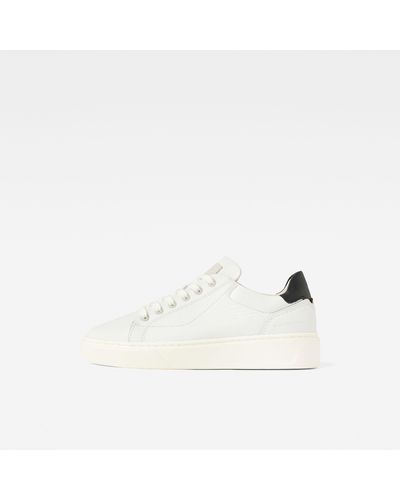 G-Star RAW Rovic Tumbled Leather Sneaker - Weiß