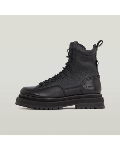 G-Star RAW D Benson Leather Exclusive Boots - Zwart