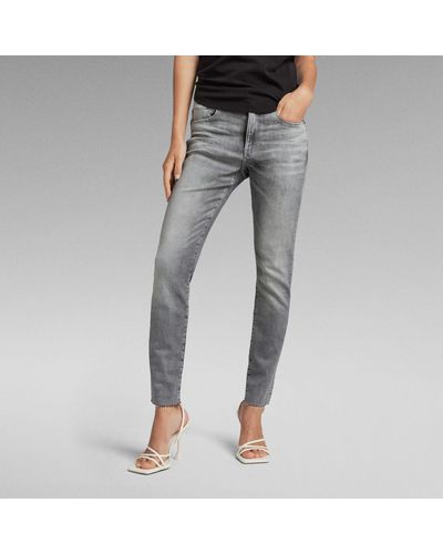 G-Star RAW 3301 Skinny Ankle Jeans - Grau