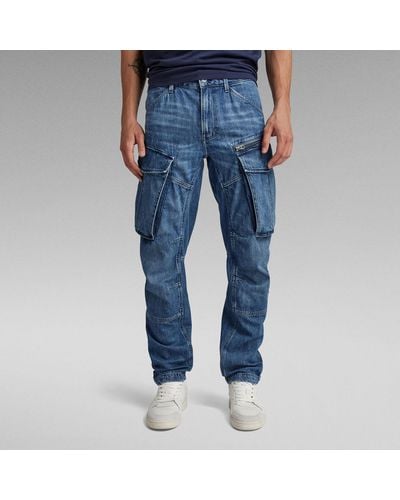 G-Star RAW Rovic Zip 3D Regular Tapered Denim Jeans - Blau