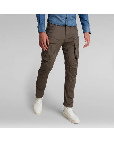 G-Star RAW Pantalon Rovic Zip 3D Regular Tapered - Gris