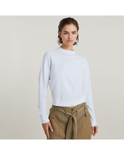 G-Star RAW Top Constructed Loose Mock - Blanc
