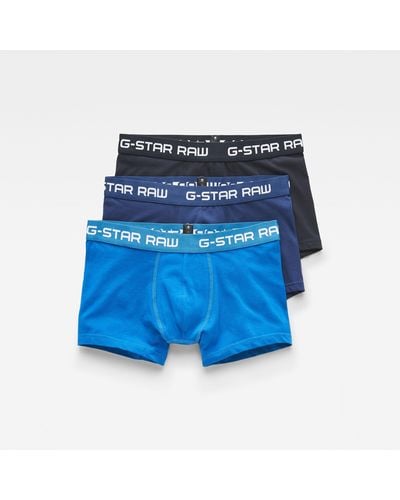G-Star RAW Lot de 3 Boxers Classic Color - Bleu