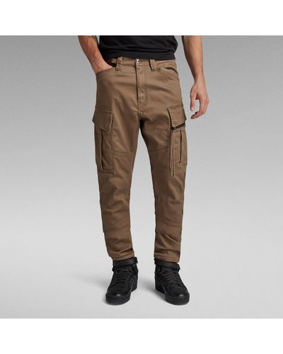 G-Star RAW Pantalon Cargo Zip Pocket 3D Skinny 2.0 - Marron