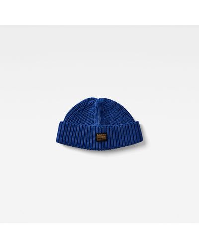 G-Star RAW Originals Fisherman Beanie - Blauw