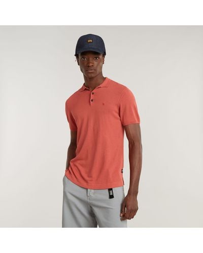 G-Star RAW Knitted Polo - Rood