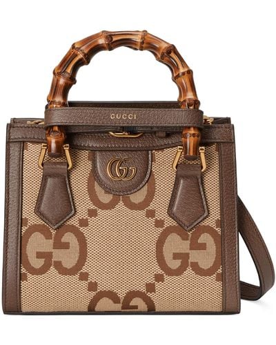 Gucci Diana Jumbo GG Mini Tote Bag - Natural