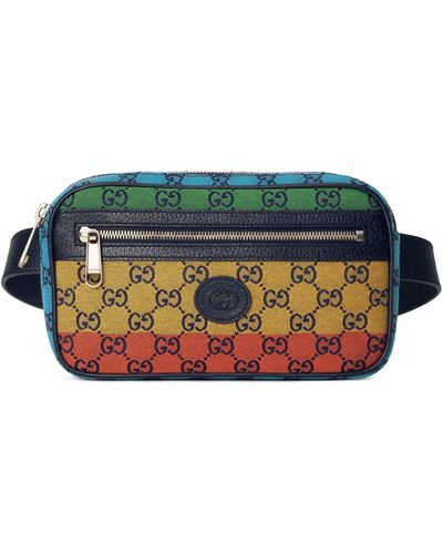 Gucci GG Multicolor Belt Bag - Yellow