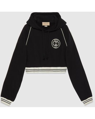 Gucci Cotton Jersey Hooded Sweatshirt - Black