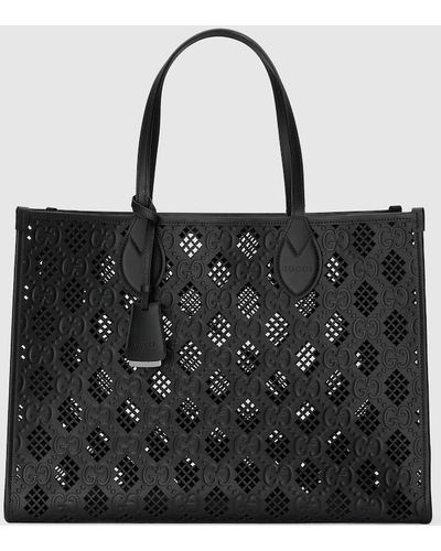 Gucci Medium Ophidia Tote Bag - Black